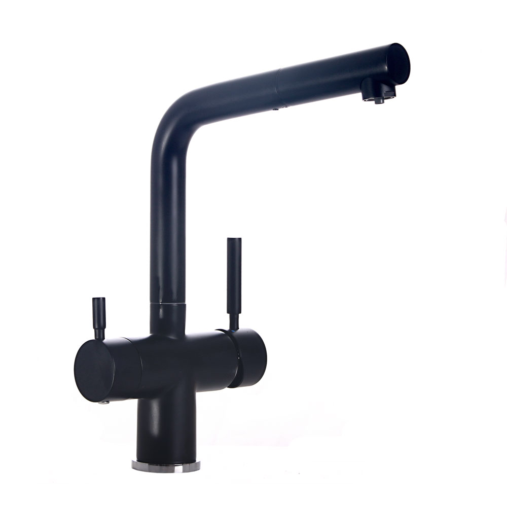 3-Wege Wasserhahn - SIENA - Mattschwarz