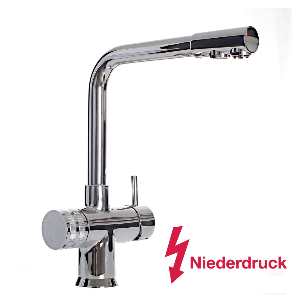 3-Wege-Wasserhahn MILANO Niederdruck Chrom