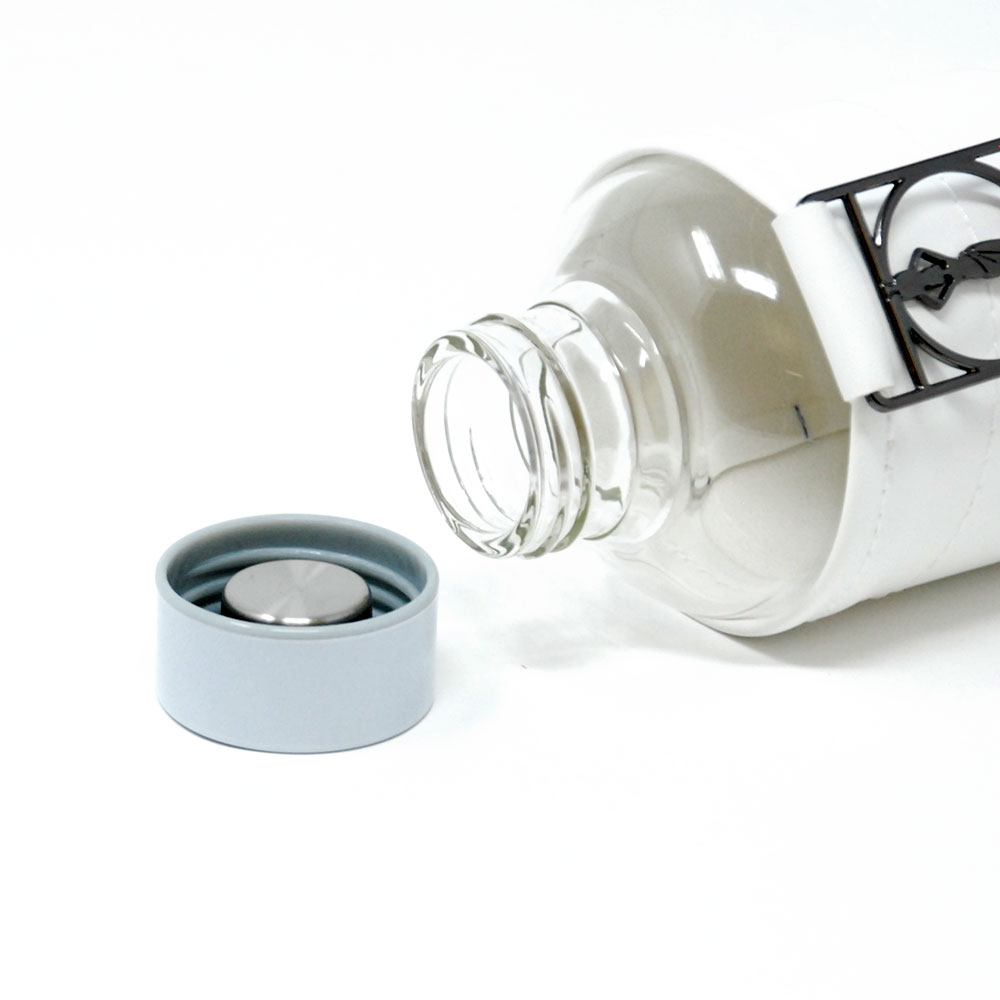 Deckel Trinkflasche Trendy White